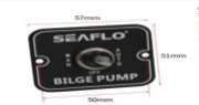 Switch panel para bomba 12/24V   ( aluminio )