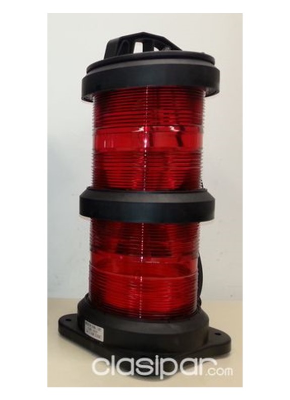 Luz Navegación 10" Doble Roja 360º (CXH5-101P)